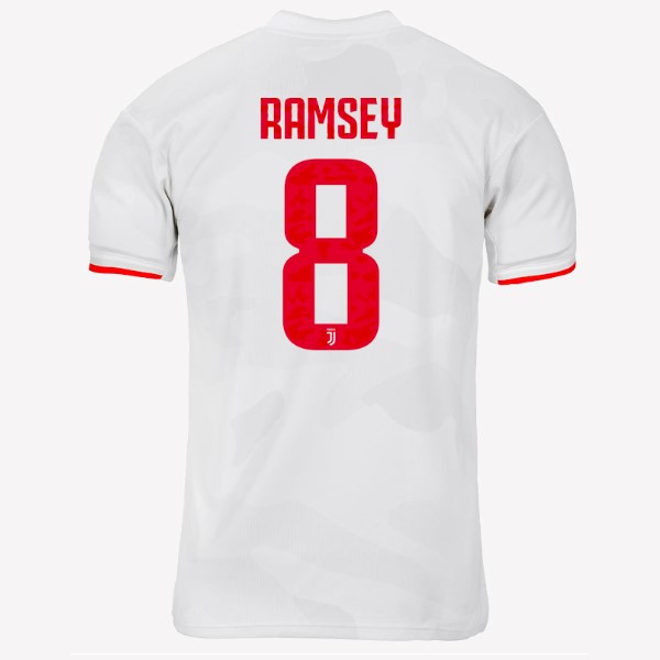 Maillot Football Juventus NO.8 Ramsey Exterieur 2019-20 Gris Blanc